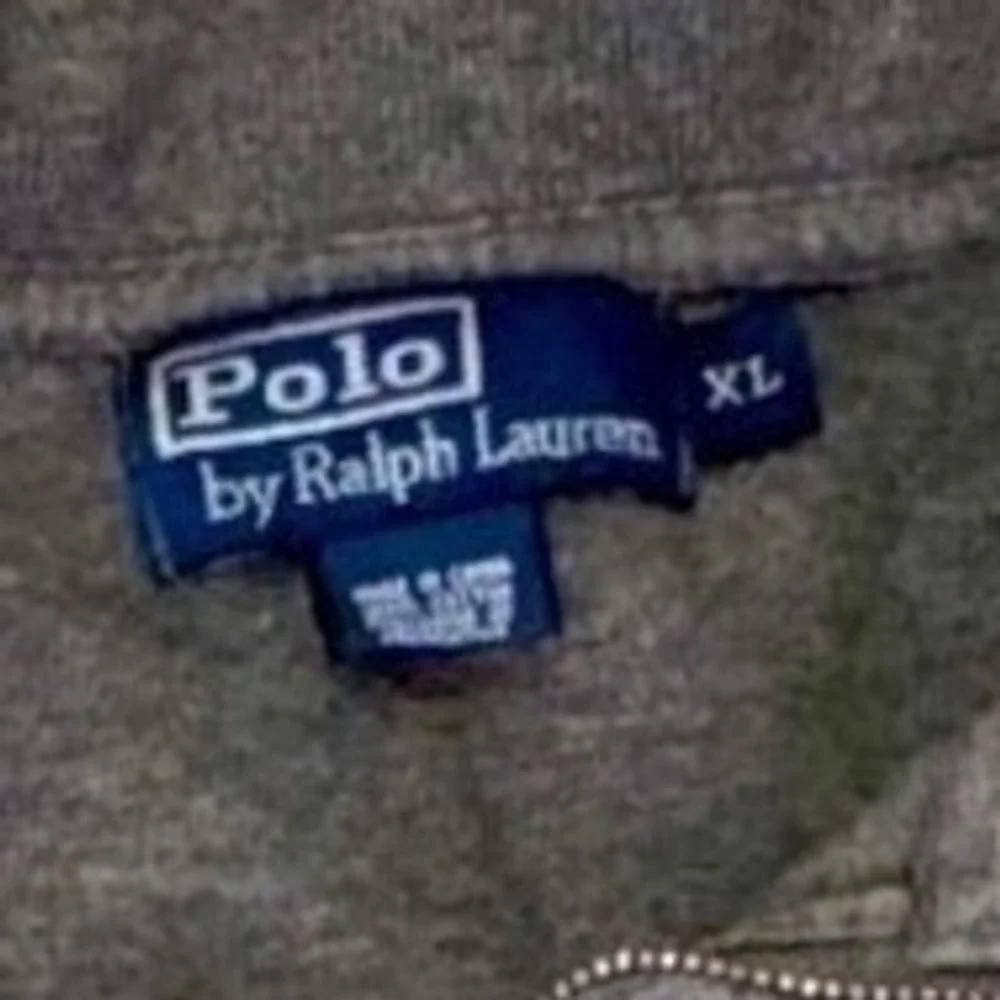 Polo Ralph‎ Lauren 1/4 Zip Pullover Sweater Gray XL Cotton Knit Casual Logo